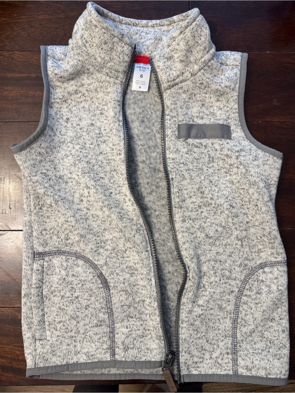 Kids Fleece Zip-Up Vest